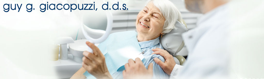 Dr. Guy Giacopuzzi DDS, for the ultimate in fine dental health, Implant dentistry, CBCT 3D endodontics, digital impressions, Platelet-rich fibrin (PRF), ortho guided minor tooth movement to close contacts, STA anesthesia, and offical distributor for Fancy Floss: Dental Floss Device, Lake Arrowhead, California, 92352.